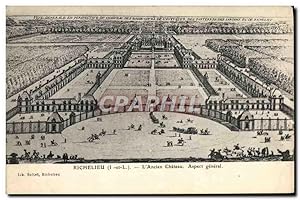 Bild des Verkufers fr Carte Postale Ancienne Richelieu L'ancien chteau Aspect gnral zum Verkauf von CPAPHIL