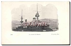 Carte Postale Ancienne Bateau Le cuirasse Le Massena