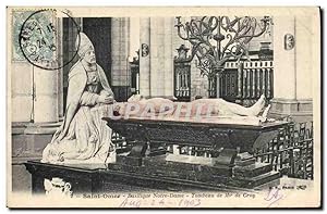 Carte Postale Ancienne Saint Omer Basilique Notre Dame Tombeau de Mgr de Croy