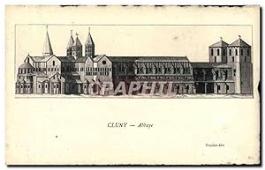 Carte Postale Ancienne Cluny Abbaye