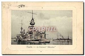 Carte Postale Ancienne Bateau Le cuirasse Massena