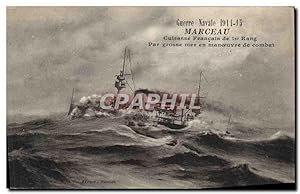 Carte Postale Ancienne Bateau Marceau Cuirasse français de 1er rang