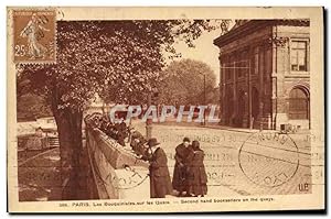 Carte Postale Ancienne Paris Bouquinistes sur les quais