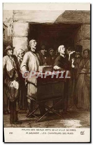 Image du vendeur pour Carte Postale Ancienne Palais des Beaux Arts de la Ville de Paris Daumier Les chanteurs des rues mis en vente par CPAPHIL