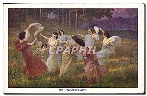Carte Postale Ancienne Colin Maillard Femmes