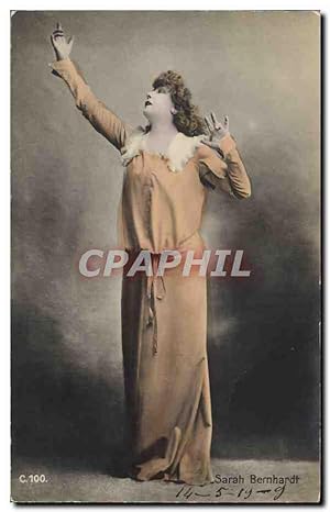 Carte Postale Ancienne Femme Théâtre Sarah Bernhardt