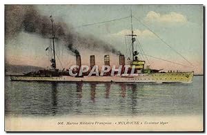 Carte Postale Ancienne Bateau Mulhouse Croiseur léger