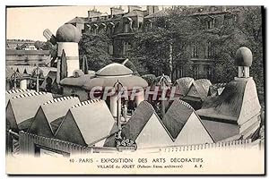 Carte Postale Ancienne Paris Exposition des Arts Decoratifs Village du jouet