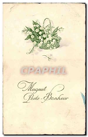Carte Postale Ancienne Fantaisie Fleurs Muguet