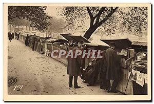 Carte Postale Ancienne Paris Bouquinistes du Quai Malaquais