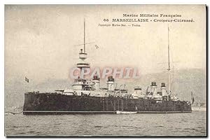 Carte Postale Ancienne Bateau Marseillaise Croiseur Cuirasse