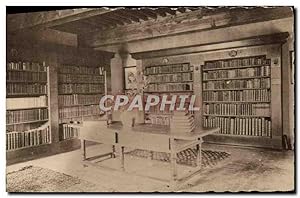 Carte Postale Ancienne Bibliotheque Château de Lourmarin