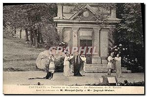 Carte Postale Ancienne Théâtre Cauterets Théâtre de la Nature Les Pheniciennes de Rivollet Mounet...