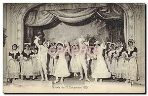 Carte Postale Ancienne Théâtre Soiree du 15 decembre 1910