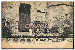 Carte Postale Ancienne Théâtre antique d'Orange Citharis 1er Acte