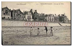 Carte Postale Ancienne Parame Plage Groupe de villas Croquet