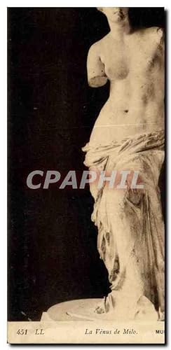 Seller image for Carte Postale Ancienne La Venus de Milo Musee du Louvre Paris for sale by CPAPHIL