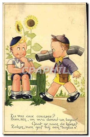 Carte Postale Ancienne Fantaisie Illustrateur Enfants