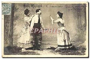 Carte Postale Ancienne Femmes Colin Maillard