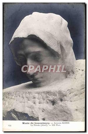 Seller image for Carte Postale Ancienne Paris Musee du Luxembourg Auguste Rodin La pensee for sale by CPAPHIL