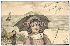 Carte Postale Ancienne Fantaisie Illustrateur Enfant