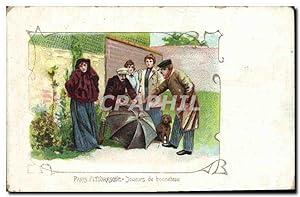 Carte Postale Ancienne Paris Pittoresque Joueurs de bonneteau