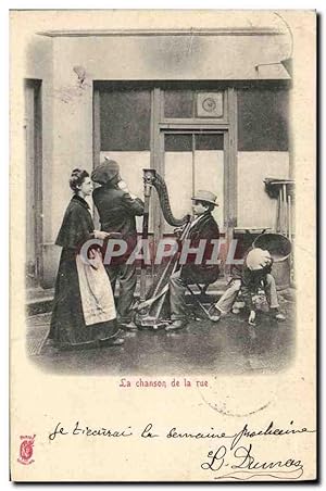 Carte Postale Ancienne La chanson de la rue Harpe