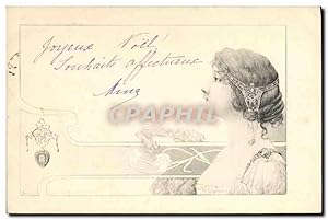 Carte Postale Ancienne Fantaisie Illustrateur Femme