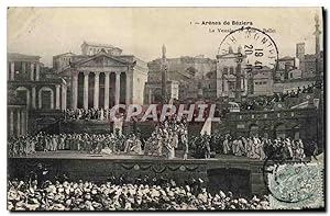 Bild des Verkufers fr Carte Postale Ancienne Thtre Arenes de Beziers La Vestale Ballet zum Verkauf von CPAPHIL