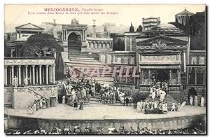 Carte Postale Ancienne Théâtre Heliogabale Tragedie lyrique Julia trouve dans Rusca le bras qui d...