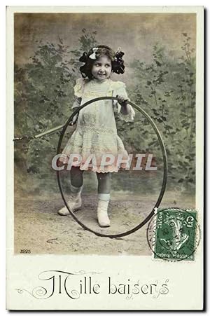 Carte Postale Ancienne Enfant Cerceau