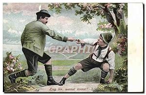 Carte Postale Ancienne Folklore Jeux