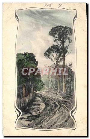 Carte Postale Ancienne Fantaisie Illustrateur Paysage