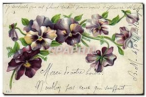 Carte Postale Ancienne Fantaisie Fleurs