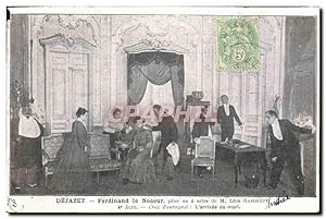 Carte Postale Ancienne Théâtre Dejazet Ferdinand le Noceur Leon Gandillot Chez Fourageot L'arrive...