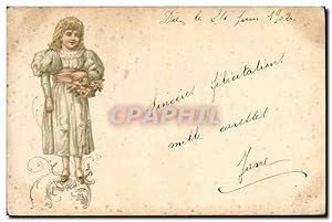 Carte Postale Ancienne Fantaisie Illustrateur Enfant