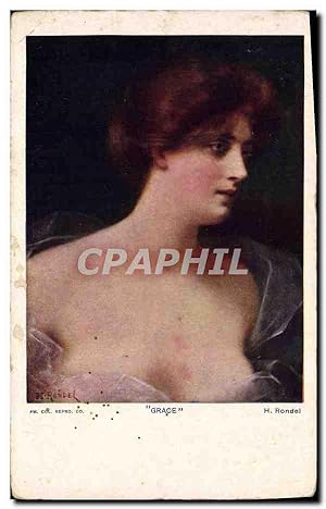 Seller image for Carte Postale Ancienne Fantaisie Illustrateur Femme Grâce Rondel for sale by CPAPHIL