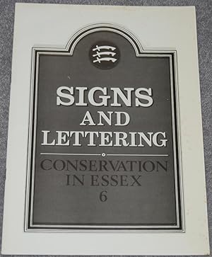 Signs and Lettering (Conservation in Essex ; 6)