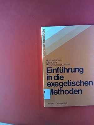 Seller image for Einfhrung in die exegetischen Methoden. for sale by biblion2