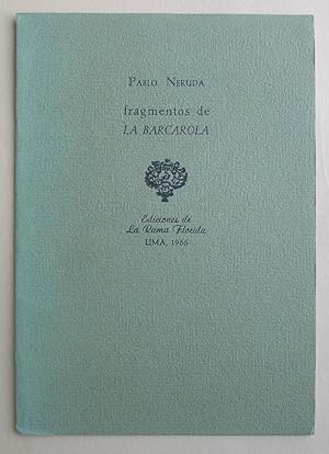 Seller image for Fragmentos de La Barcarola. for sale by Roe and Moore