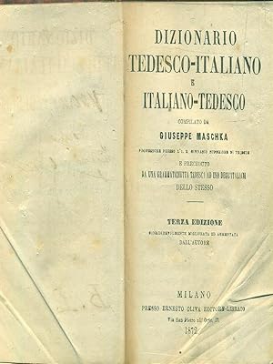 Bild des Verkufers fr Dizionario tedesco-italiano e italiano-tedesco zum Verkauf von Librodifaccia