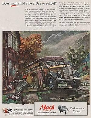 Seller image for ORIG VINTAGE MAGAZINE AD/ 1945 MACK TRUCK AD for sale by Monroe Street Books