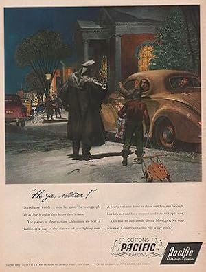 Seller image for ORIG VINTAGE MAGAZINE AD/ 1944 PACIFIC MILLS AD for sale by Monroe Street Books