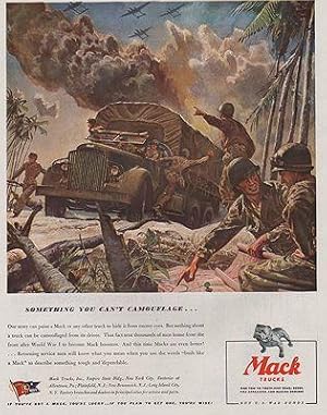 Seller image for ORIG VINTAGE MAGAZINE AD/ 1944 MACK TRUCK AD for sale by Monroe Street Books