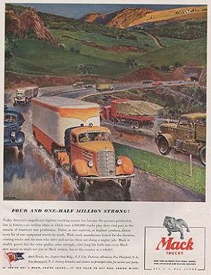 Seller image for ORIG VINTAGE MAGAZINE AD/ 1943 MACK TRUCK AD for sale by Monroe Street Books