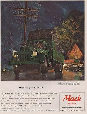 Seller image for ORIG VINTAGE MAGAZINE AD/ 1942 MACK TRUCK AD for sale by Monroe Street Books