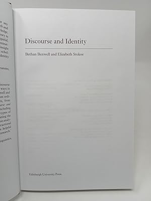 Immagine del venditore per Discourse and Identity. venduto da ROBIN SUMMERS BOOKS LTD