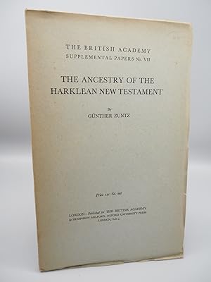 Seller image for The Ancestry of the Harklean New Testament. for sale by ROBIN SUMMERS BOOKS LTD