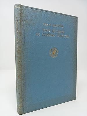 Bild des Verkufers fr Two Studies in Yiddish Culture; I. The Aquedath Jishaq, a Sixteenth Century Yiddish Epic. II. Job and Faust, a Study and Translation of CH. Zhitlowsky  s Essay. zum Verkauf von ROBIN SUMMERS BOOKS LTD