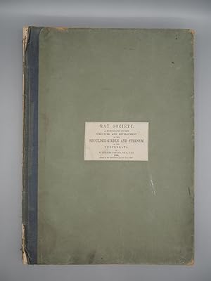 Bild des Verkufers fr A Monograph on the Structure and Development of the Shoulder-Girdle and Sternum in the Vertebrata. zum Verkauf von ROBIN SUMMERS BOOKS LTD